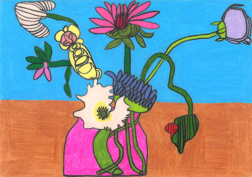 Beautiful flowers in a vase