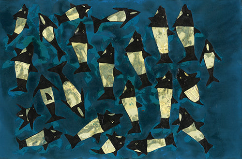 With friends of Panda dolphin